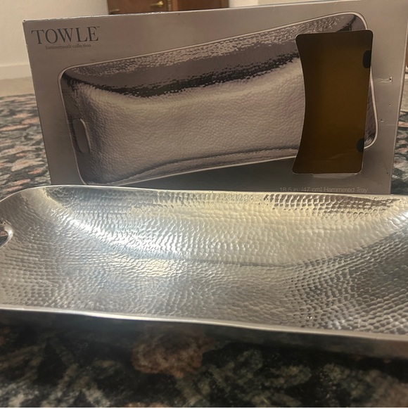 Towle hammered tray with original box. Only used a few times. - Picture 5 of 8